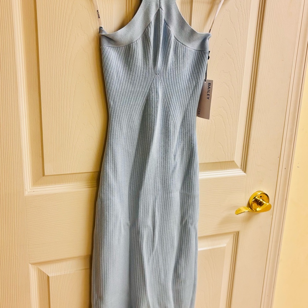 Light Powder Blue Midi Dress
